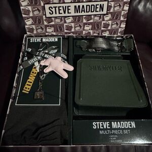 NEW- STEEVE MADDEN-EVELYN CHARM BOX GIFT SET BLACK